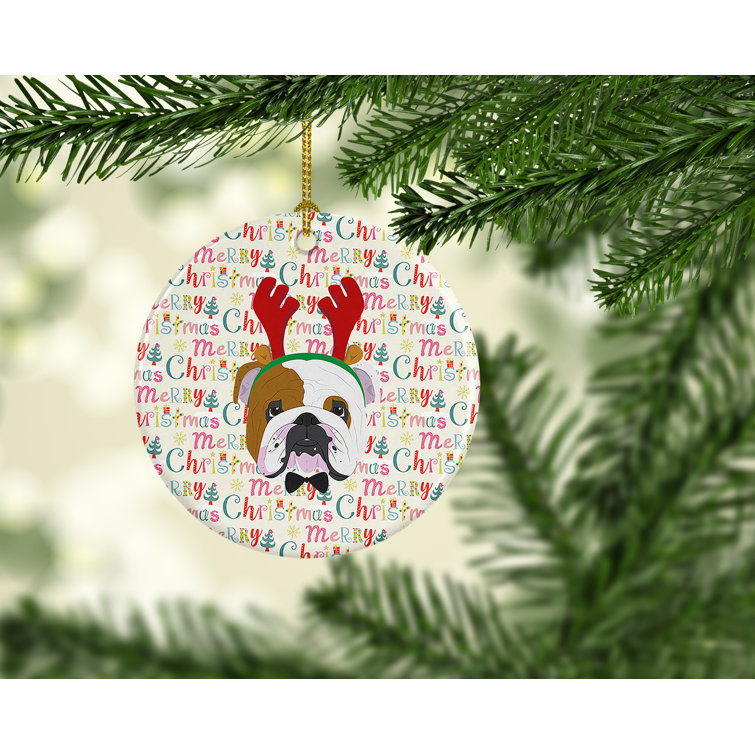 English bulldog hot sale christmas decorations